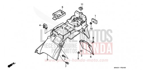 REAR FENDER CB750F21 de 2001